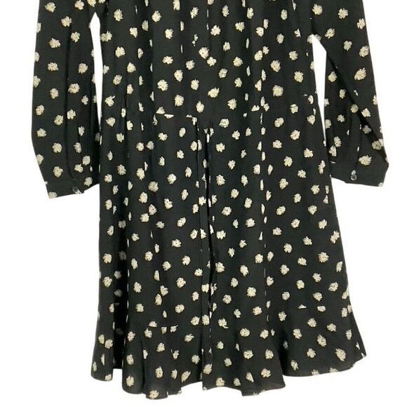 Rebecca Taylor long sleeve dandelion dress size 6. 100% silk, drawstring waist - Picture 4 of 15